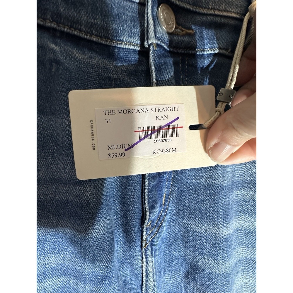 KanCan Size 15/31 Morgana High Ride Distressed Jeans NWT - Picture 2 of 5